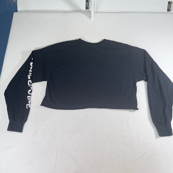 BioWorld Poetic Justice Cropped T-Shirt Size L See Photo Long Sleeve Logo Cotton - Picture 5 of 9